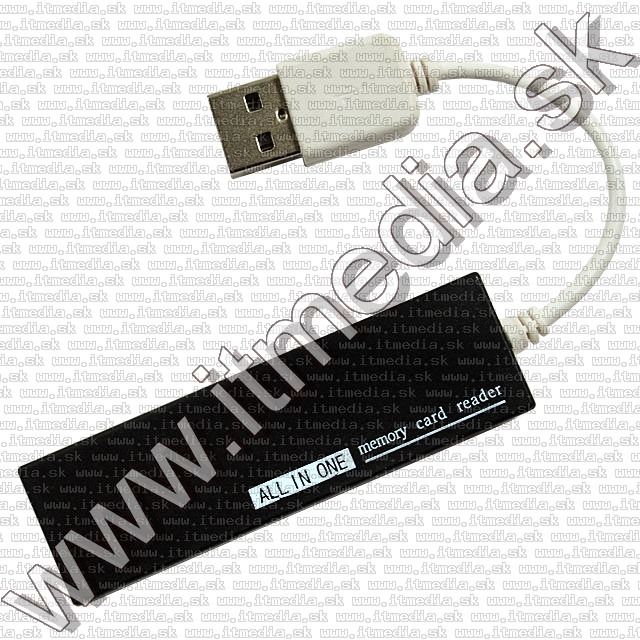 Image of Mini Memory Card Reader SDHC-MiniSD-microSD-MS-M2 *B79* black (IT8507)